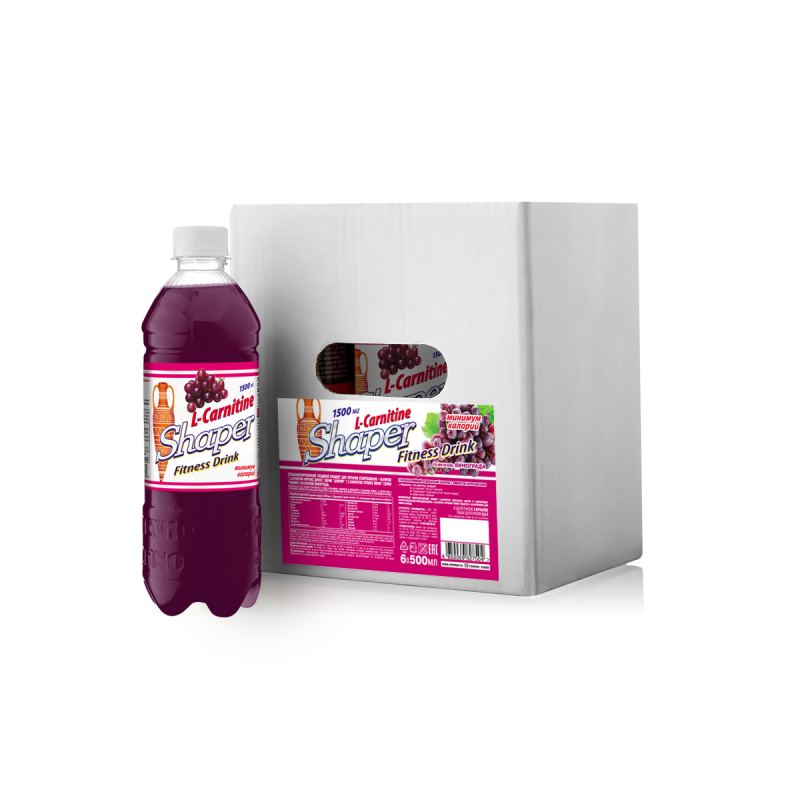 Shaper Fitness Drink L-carnitine, vinograd, 0.5 L  6 .